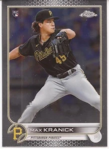 2022 TOPPS CHROME # 144 - MAX KRANICK - ROOKIE CARD - PITTSBURGH PIRATES - Picture 1 of 1