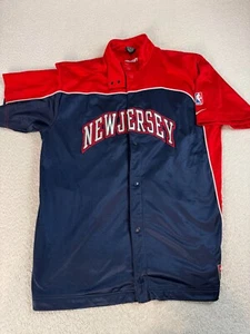 Nike Mens NBA New Jersey Nets Blue Warm Up Jacket Shooting Shirt Blue Red XL - Picture 1 of 8