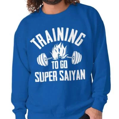 Genial Anime Gimnasio Entrenamiento Entrenamiento Para Ir Súper Hombres Cuello Redondo Sudadera Pullover Foto 1 de 4