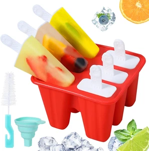 Popsicle Molds Silicone Ice Pop Molds,Bpa Free Popsicle Reusable Easy Release - Picture 1 of 12