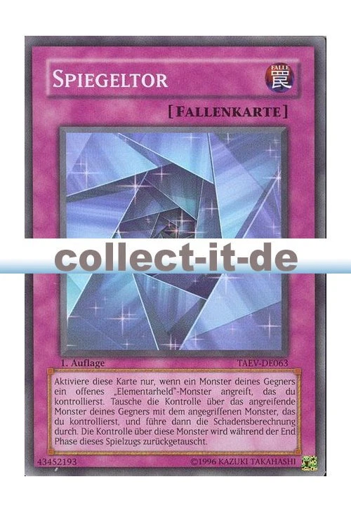 Yugioh TAEV-DE063 Spiegeltor - 1. Auflage - Bild 1 von 1