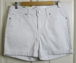 NWT Seven7 Ice White Rodeo Jean Shorts Womens Size 8 Waist 33 Stretch 123-29271 - Picture 1 of 5