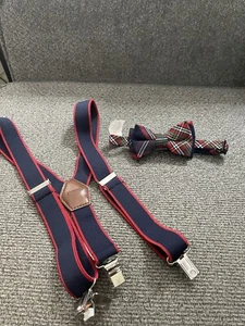 Gymboree Size 6/8 Suspenders & Bow tie - Picture 1 of 5