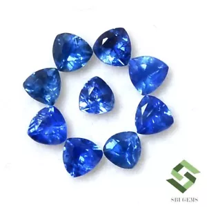 3x3 mm Naturblau Saphir Billion Schnitt Lot 09 Stck. 1,13 CTS Lose Edelsteine - Bild 1 von 5