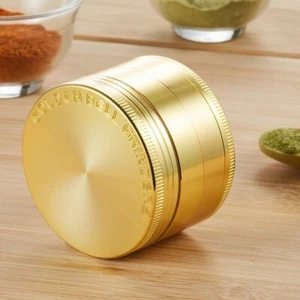 Molinillo de hierbas especias Golden Bell 4 piezas 2" dorado - Imagen 1 de 6