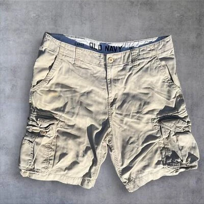 Y2K Old Navy baggy grunge khaki cargo shorts men’s 36 - Image 1 of 4