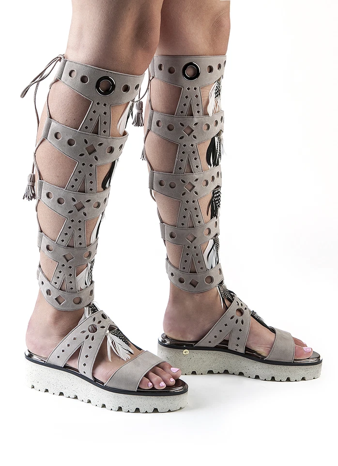 Auténticos zapatos de cuero de diseñador italiano Nando Muzi grises tallas 7,8,9,11 Foto 1 de 4