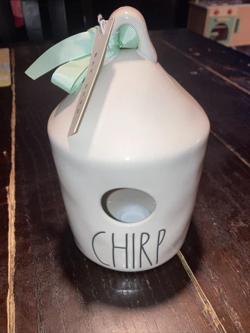 Rae Dunn "CHIRP" Birdhouse Magenta Spring Decor Farmhouse Rustic Cover