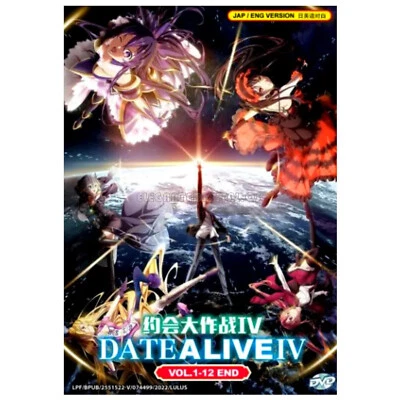 DVD ANIME~ENGLISH DUBBED~Date A Live Season 4 (1-12 End) All region - Image 1 of 4