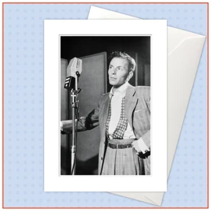 JAZZ GREATS - FRANK SINATRA Deluxe Grußkarte. geprägt. 50. 60. 70. - Bild 1 von 2