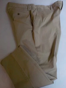 CLUB ROOM Chino Pant 4 Way Stretch Khaki Cotton/SPandex 36X30 NWT - Picture 1 of 4