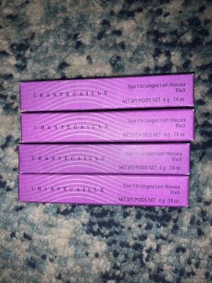 Máscara de pestañas más larga Chantecaille Faux Cils negra cuatro tubos de 0,14 OZ en caja’s. Foto 1 de 4