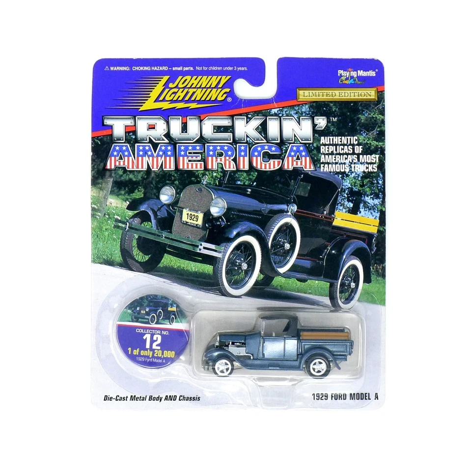 Johnny Lightning Truckin' America 1929 Ford Model A Truck Blue Collector No 12 - Image 1 of 2