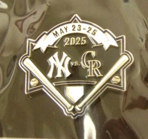 2025 NYY New York Yankees vs Colorado Rockies pin at Coors Field MLB c46703 - Picture 1 of 6