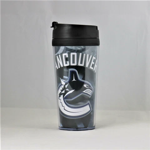 Vancouver Canucks NHL Licensed Acrylic 16oz Tumbler Coffee Mug w/wrap Insert Cover