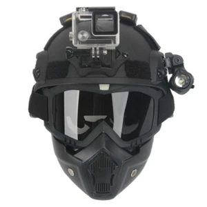 MICH Tactical Helmet Knight Mask Flashlight IFF Beacon Light Camera Bracket Prop - Picture 1 of 29