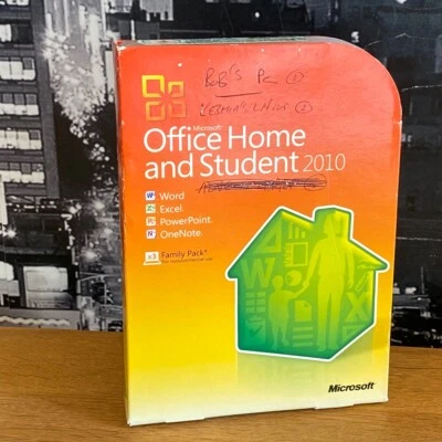 Microsoft Office 2010 Home Student DVD Word Excel PowerPoint Windows 10 11 365 - Image 1 of 4