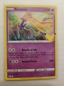 Pokemon Celebrations 25th Anniversary Rare Xerneas 12/25 - FREE SHIPPING - Picture 1 of 1