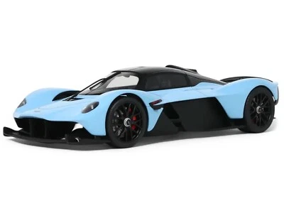 2023 ASTON MARTIN VALKYRIE LIGHT BLUE 1/18 MODEL CAR BY GT SPIRIT GT915 - Image 1 of 4