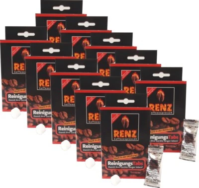 RENZ 100 Reinigungstabletten Reinigertabs für Kaffeevollautomaten á 2,3g