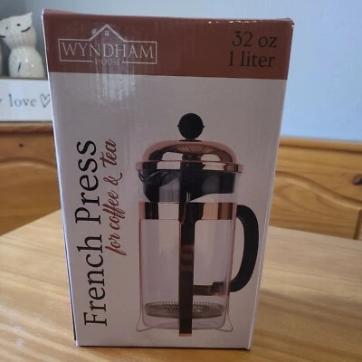 Wyndham House 33.8 Oz Copper Colored French Press Coffee Maker - Image 1 of 3