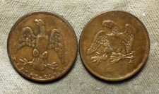 New Listing2 (Ironton Ohio), 895 / (Eagles). Brass, 21mm, two distinctly different eagles