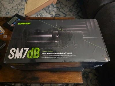 SEALED - Shure SM7dB Dynamic Vocal Microphone w/ +28dB Built-in Active Preamp - Image 1 of 4