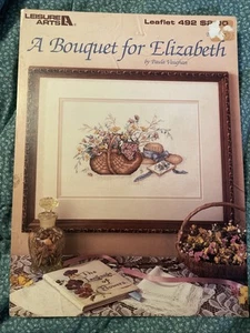 A Bouquet for Elizabeth Cross Stitch by Paula Vaughan Book 6 Vintage 1987 - Picture 1 of 1