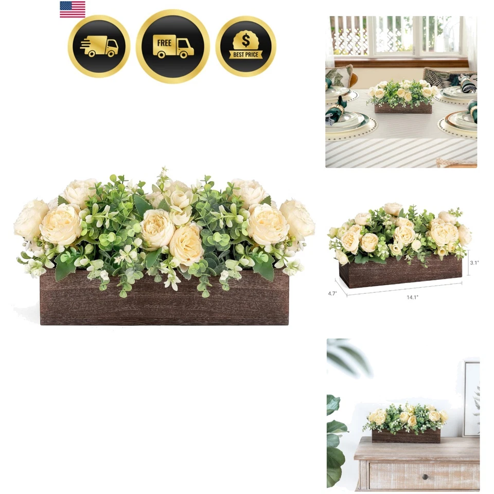 Mesa Centro Mesa Decoraciones para Comedor Granja Decoración Bandeja Madera con... Foto 1 de 4