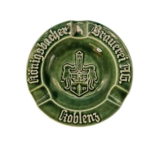 Königsbacher Brauerei Aschenbecher Keramik AG Koblenz rund Bar Raucher Bier - Bild 1 von 1