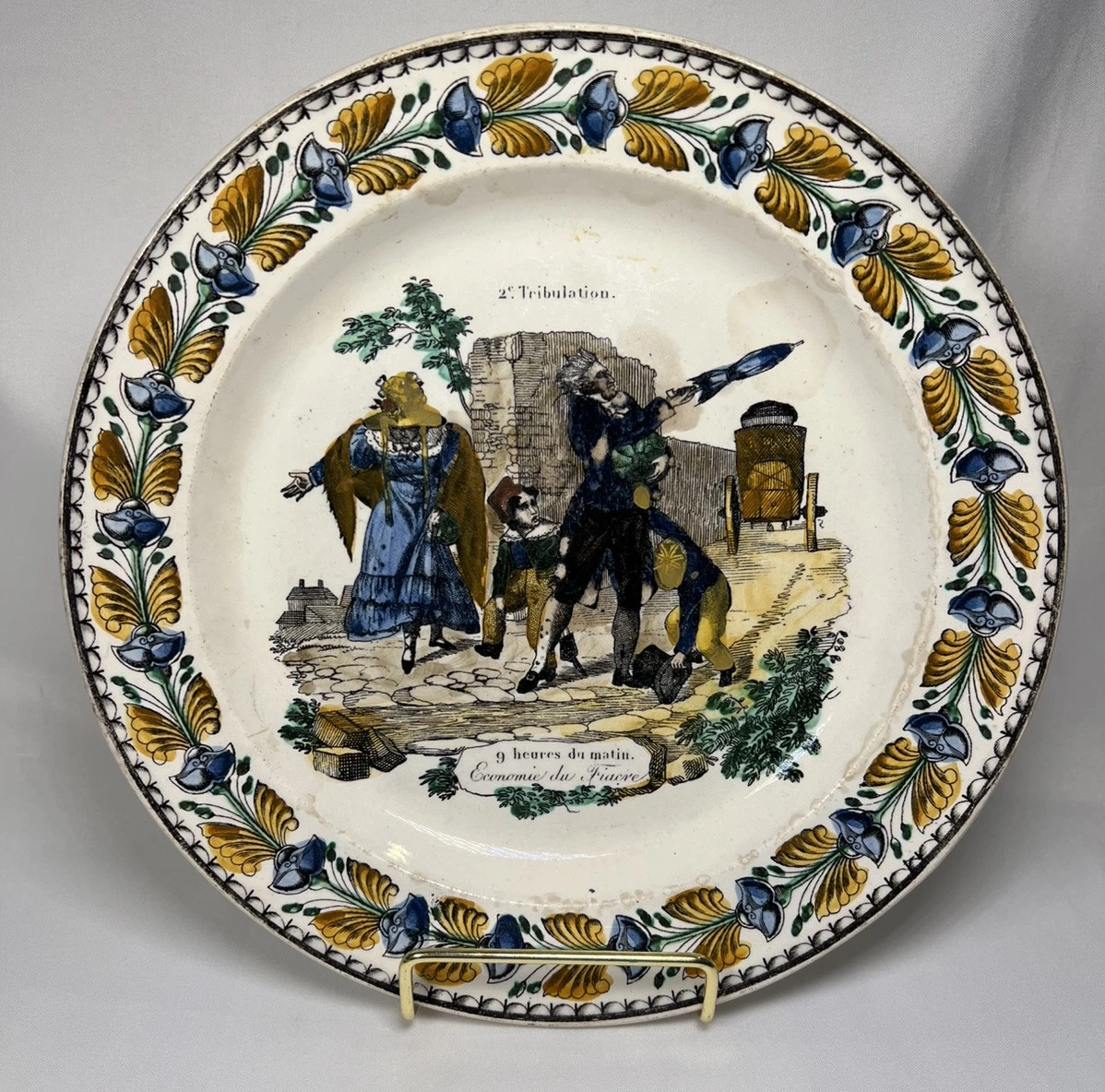 Creil Montereau In Antique Ceramic & Porcelain Plates & Chargers