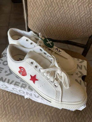 Converse Play Comme de Garçons A017920 ONE STAR GDG 9X BLANCO NUBE Talla W8.5 M7 Foto 1 de 4