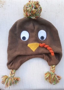 Baby Thanksgiving Turkey Knit Hat Adorable! Koala Kids Toys R Us 6-12 Mos - Picture 1 of 8