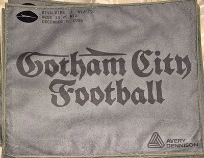 New York Jets Gotham City Football Rally Towel SGA vs Miami Dolphins 12/7/25 NEW - Image 1 of 4