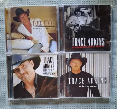 Trace Adkins 4 CD Lot Greatest Hits Vol II  Comin On Strong/Dangerous Man/Chrome Foto 1 de 4