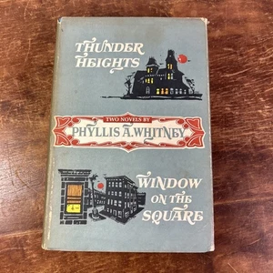 Phyllis Whitney Two Novels Thunder Height Window On The.. HCDJ **Fireplace Smell - Imagen 1 de 7