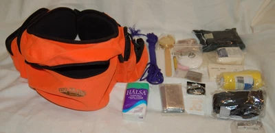 PACK CINTURA HUNTER BLAZE NARANJA FIELDLINE 6 BOLSILLOS CON EQUIPO DE SUPERVIVENCIA/TRAUMA Foto 1 de 4