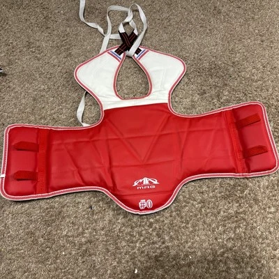Martial Arts Chest Protector Vest Taekwondo Karate Reversible Sparring F3 - Image 1 of 4
