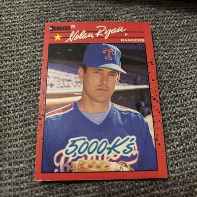 1990 年 Donruss 5000K Nolan Ryan #659 错误卡 无时期 Inc - 德克萨斯游骑兵队 — 第 1/2 张图片