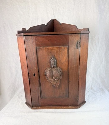 Estante armario esquinero primitivo años 1800 pino americano Foto 1 de 4