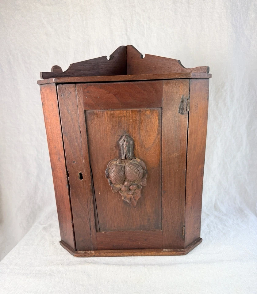 Estante armario esquinero primitivo años 1800 pino americano Foto 1 de 4