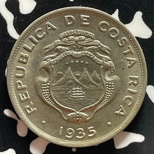 1935 Costa Rica 25 Centimos Lot#T4941 High Grade! Beautiful! - Picture 1 of 2