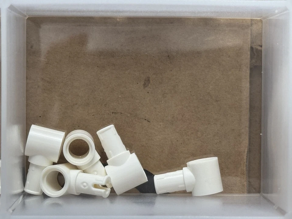 Piezas LEGO - Técnica Blanca, Pin con Agujero de Pasador - Nº 15100 - CANTIDAD 5 Foto 1 de 1