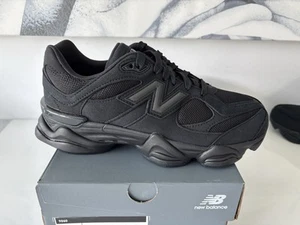 NEW BALANCE 9060 Triple Black GC9060BB GS 4-7 Fit Women 5.5-8.5 Preschool 11C-3Y - Picture 1 of 8