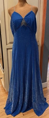 Винтажный 90-х Alfred Angelo ILGWU кристалл русалки фея нимфа отлива платье размер 13/14 - Изображение 1 из 4