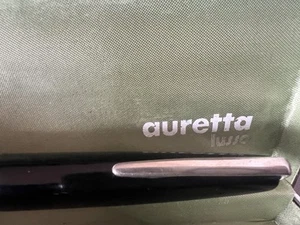 AURETTA Pluma Estilográfica Negra By Aurora Con Cartuchos Vintage 1970 P - Picture 1 of 10