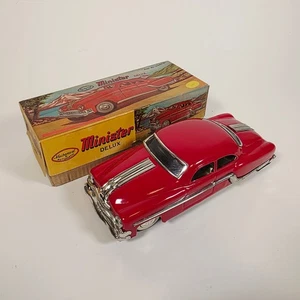 Minister Delux No. A-34951/81 • Red Friction Tin Toy Car • 1950s - Picture 1 of 13
