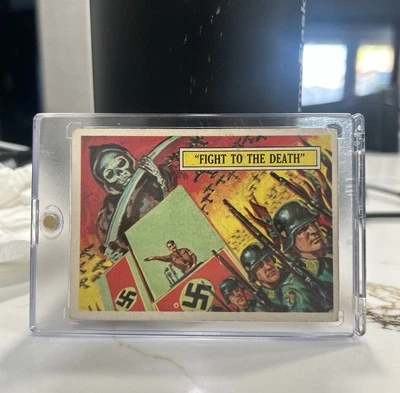 1965 Topps Battle Cards - #1 Fight to the... - G/VG Condition - Image 1 of 2