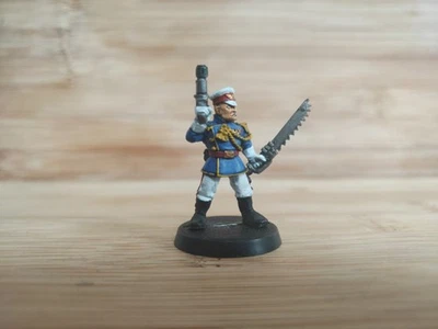 Imperial Guard M Mordian Iron Guard sergeant Sgt WH40K 1994 Metal Well Painted - Image 1 of 4