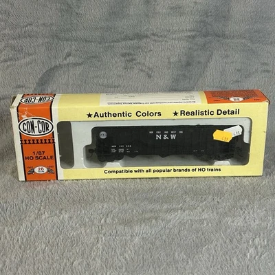 Con-Cor HO Scale N&W 100 Ton 15-Panel Coal Hopper #132998 Boxed - Image 1 of 4